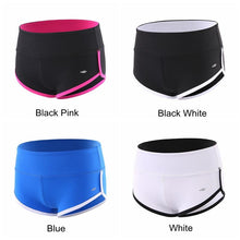 Load image into Gallery viewer, BESGO Sexy Exercise Shorts Women Slim Mini length Fold-over Waistband Pilates Running Yoga Shorts Push Up Sports Clothing
