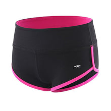 Load image into Gallery viewer, BESGO Sexy Exercise Shorts Women Slim Mini length Fold-over Waistband Pilates Running Yoga Shorts Push Up Sports Clothing