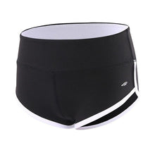 Load image into Gallery viewer, BESGO Sexy Exercise Shorts Women Slim Mini length Fold-over Waistband Pilates Running Yoga Shorts Push Up Sports Clothing