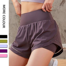Load image into Gallery viewer, Faux Two-piece Shorts Yoga Bottom