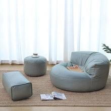 Load image into Gallery viewer, Bean Bag Sofa Set Cover No Filler Single Lazy Sofa Chair Recliner Footrest Stool Floor Seat Corner Ottoman Tatami Pouf