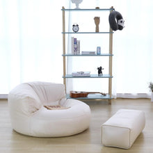 Load image into Gallery viewer, Bean Bag Sofa Set Cover No Filler Single Lazy Sofa Chair Recliner Footrest Stool Floor Seat Corner Ottoman Tatami Pouf