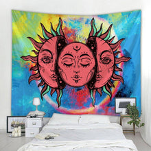 Load image into Gallery viewer, Beautiful psychedelic face printing big wall mounted cheap hippie wall hanging bohemian wall tapestry mandala wall art decoratio