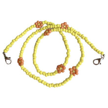 Load image into Gallery viewer, Bohemian Colorful Beaded Face Mask Holder Chain Rainbow Flower Eyeglass Necklace 77HE