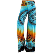 Load image into Gallery viewer, Women's Daily Casual Print Stretchy Wide Leg Lounge Long Pants