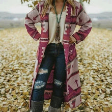 Load image into Gallery viewer, Autumn Women Long Sleeve Print Cardigan Open Front Jacket Blusas Femininas Sueter Mujer Overcoat Tops