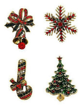 Load image into Gallery viewer, Alloy Creative Christmas Tree Santa Claus Pin Boutonniere
