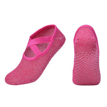 Load image into Gallery viewer, Cotton Yoga Socks Women Anti Slip Dance Professional Ballet Heel Protector Female Sports Dancing Calcetines Medias Pilates Socks