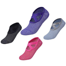 Load image into Gallery viewer, Cotton Yoga Socks Women Anti Slip Dance Professional Ballet Heel Protector Female Sports Dancing Calcetines Medias Pilates Socks