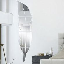 Load image into Gallery viewer, DIY Feather Plume 3D Mirror Wall Sticker for Living Room Art Home Decor Vinyl Decal Acrylic Sticker Mural Wall Decor Wallpaper