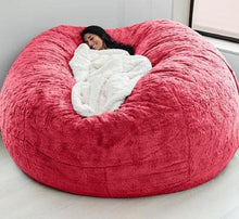Load image into Gallery viewer, 183cm Fur Giant Removable Washable Bean Bag Bed Cover Comfortable Living Room Furniture Lazy Sofa Coat
