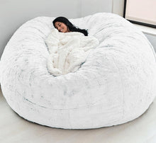 Load image into Gallery viewer, 183cm Fur Giant Removable Washable Bean Bag Bed Cover Comfortable Living Room Furniture Lazy Sofa Coat