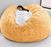 Load image into Gallery viewer, 183cm Fur Giant Removable Washable Bean Bag Bed Cover Comfortable Living Room Furniture Lazy Sofa Coat