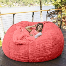 Load image into Gallery viewer, 183cm Fur Giant Removable Washable Bean Bag Bed Cover Comfortable Living Room Furniture Lazy Sofa Coat