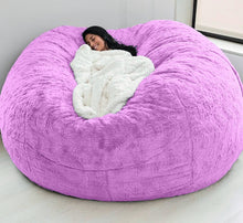 Load image into Gallery viewer, 183cm Fur Giant Removable Washable Bean Bag Bed Cover Comfortable Living Room Furniture Lazy Sofa Coat