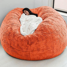 Load image into Gallery viewer, 183cm Fur Giant Removable Washable Bean Bag Bed Cover Comfortable Living Room Furniture Lazy Sofa Coat
