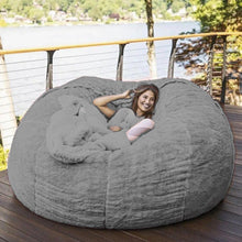 Load image into Gallery viewer, 183cm Fur Giant Removable Washable Bean Bag Bed Cover Comfortable Living Room Furniture Lazy Sofa Coat