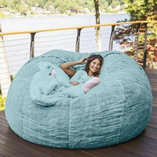 Load image into Gallery viewer, 183cm Fur Giant Removable Washable Bean Bag Bed Cover Comfortable Living Room Furniture Lazy Sofa Coat