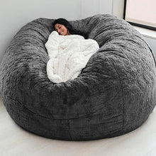 Load image into Gallery viewer, 183cm Fur Giant Removable Washable Bean Bag Bed Cover Comfortable Living Room Furniture Lazy Sofa Coat