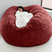 Load image into Gallery viewer, 183cm Fur Giant Removable Washable Bean Bag Bed Cover Comfortable Living Room Furniture Lazy Sofa Coat