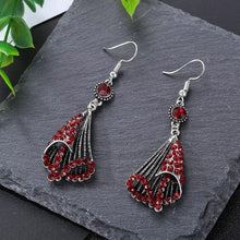 Load image into Gallery viewer, National Wind Restoring Ancient Ways Alloy Set Auger Hollow Out Fashion Ladies Earrings Jewelry