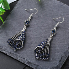 Load image into Gallery viewer, National Wind Restoring Ancient Ways Alloy Set Auger Hollow Out Fashion Ladies Earrings Jewelry