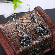 Load image into Gallery viewer, National Wind Restoring Ancient Ways Alloy Set Auger Hollow Out Fashion Ladies Earrings Jewelry