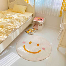 Load image into Gallery viewer, Flower Rug for Living Room Nordic Smiley Flower Carpet Bedroom Bedside Area Rug Plush Floor Mat Home Decor Non-slip Bath Mat