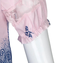 Load image into Gallery viewer, Womens Lace Blouses Summer Short Sleeve Tops Loose Shirt