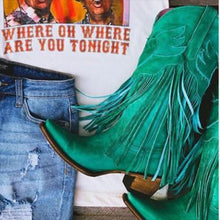 Load image into Gallery viewer, Boho Women Bohemia Style Gladiator Motorcycle Boots Fringed Cowboy Autumn Women Tassel Shoes