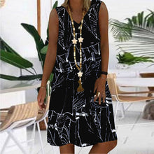 Load image into Gallery viewer, Women's Dresses Sleeveless V-neck Boho Print Midi Dress