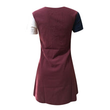 Load image into Gallery viewer, Fashion Geometric Women Casual Short Sleeve Vintage Elegant Dresses