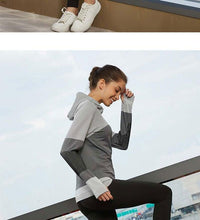 Load image into Gallery viewer, Splice Color Gym Workout Jackets Women Quick Dry Yoga Seamless Sport Fitness Coat Outwear Zipper Training Running Jacket Women's
