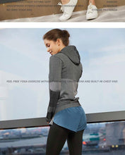 Load image into Gallery viewer, Splice Color Gym Workout Jackets Women Quick Dry Yoga Seamless Sport Fitness Coat Outwear Zipper Training Running Jacket Women's
