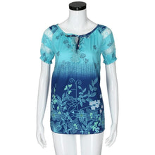 Load image into Gallery viewer, Womens Lace Blouses Summer Short Sleeve Tops Loose Shirt