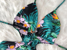 Load image into Gallery viewer, 2020 Women Summer Sexy Swimsuit Blue Print Cutout One Piece Jumpsuit