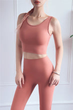 Load image into Gallery viewer, Full Cup Shockproof Sports Bra Gym Brassiere sport femme Fitness Push Up Sport Bra Yoga Tops U Back