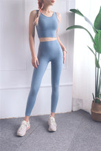 Load image into Gallery viewer, Full Cup Shockproof Sports Bra Gym Brassiere sport femme Fitness Push Up Sport Bra Yoga Tops U Back