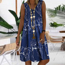 Load image into Gallery viewer, Women's Dresses Sleeveless V-neck Boho Print Midi Dress