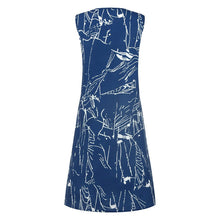 Load image into Gallery viewer, Women's Dresses Sleeveless V-neck Boho Print Midi Dress