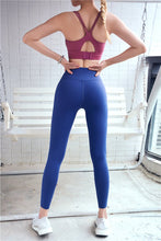 Load image into Gallery viewer, Soft solide yoga pants sportswear women fitness leggings joga leggins femme legence gym new yoga pants love peach hip leggings