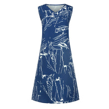 Load image into Gallery viewer, Women's Dresses Sleeveless V-neck Boho Print Midi Dress