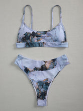 Load image into Gallery viewer, 2021 New Print Sport Bandeau Push Up Bikinis Sexy Marble Women Swimsuit High Waist Swimwear Women Bathing Suit Beach Wear