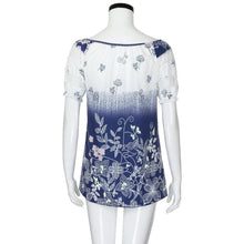 Load image into Gallery viewer, Womens Lace Blouses Summer Short Sleeve Tops Loose Shirt