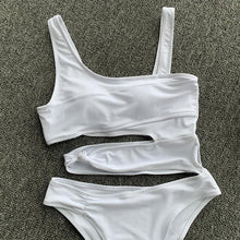 Load image into Gallery viewer, Sexy Cross Bandage One Piece Hollow Out Swimsuit