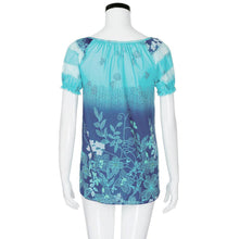 Load image into Gallery viewer, Womens Lace Blouses Summer Short Sleeve Tops Loose Shirt