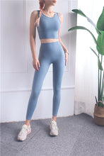 Load image into Gallery viewer, Seamless Sports Bra Top Fitness Women Racerback Running Crop Tops Pink Workout Padded Yoga Bra High Impact Activewear