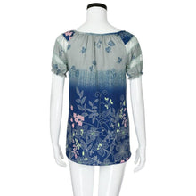 Load image into Gallery viewer, Womens Lace Blouses Summer Short Sleeve Tops Loose Shirt