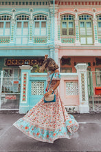 Load image into Gallery viewer, Off-the-shoulder Bohemia Maxi Chiffon Floral Print Dress Beach Style Vacation Dress
