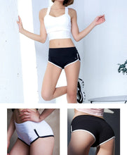 Load image into Gallery viewer, BESGO Sexy Exercise Shorts Women Slim Mini length Fold-over Waistband Pilates Running Yoga Shorts Push Up Sports Clothing